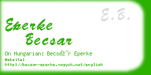 eperke becsar business card